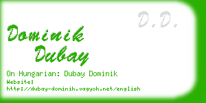 dominik dubay business card